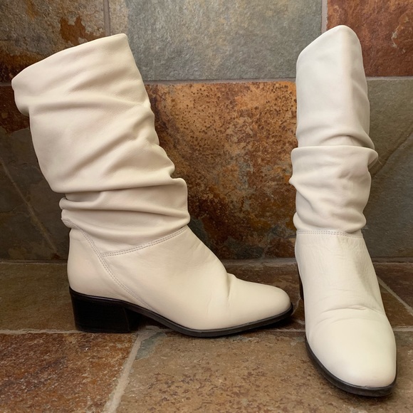 cream slouch boots